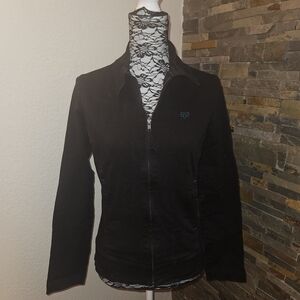 Fox Black Bomber Jacket for Kids